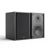 4-inch Bookshelf Speaker in Black Wood Cabinet with Protective Grille-2