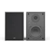 4-inch Bookshelf Speaker in Black Wood Cabinet with Protective Grille-3