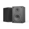 4-inch Bookshelf Speaker in Black Wood Cabinet with Protective Grille-6