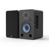 4-inch Bookshelf Speaker with Blue Woofer in Black Enclosure-2