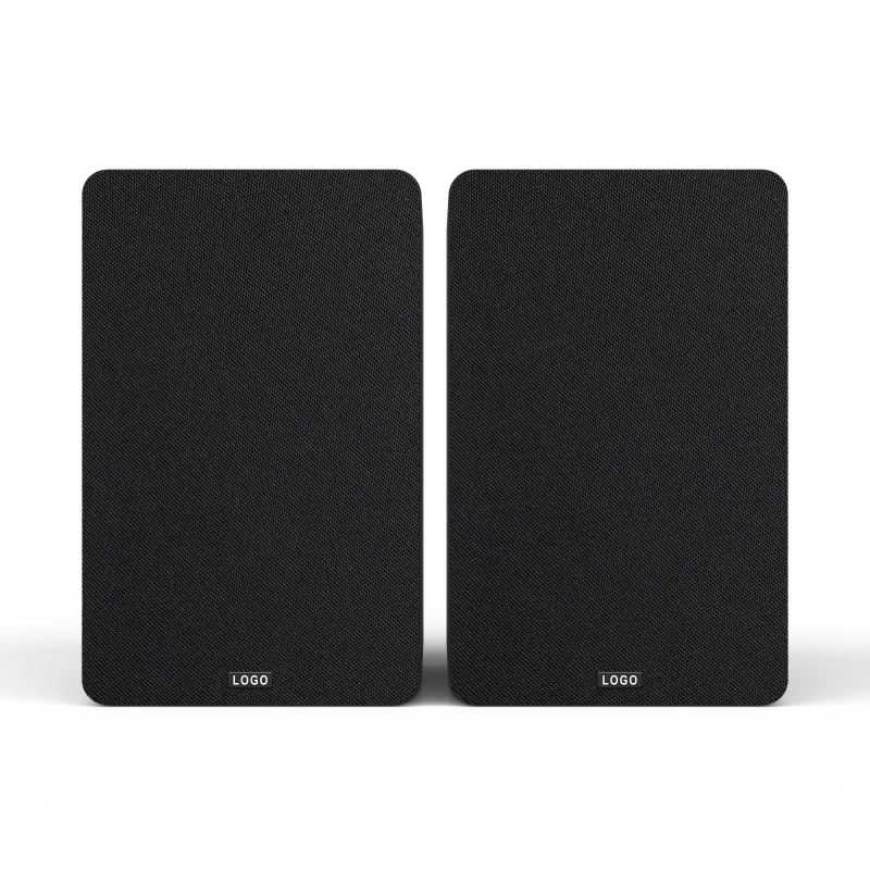 5-inch Bookshelf Speaker with Blue Woofer in a Black Enclosure-3