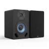 5-inch Bookshelf Speaker with Blue Woofer in a Black Enclosure-6