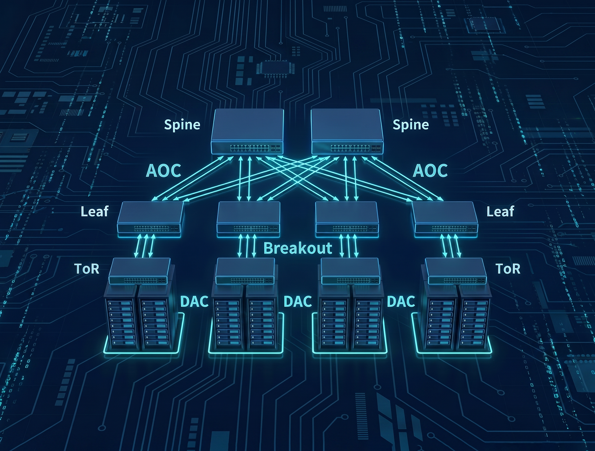 END-TO-END SPINE-LEAF CONNECTIVITY