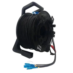 4 Fiber LC Tactical Armored Fiber Optic Cable Reel