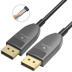 Armored DisplayPort 1.4 AOC-Active Optical Cable-8K-32.4Gbps