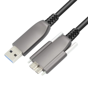 USB3.1 Gen2 AOC-Active Optical Cable-AM to Micro B,10Gbps,15m-01